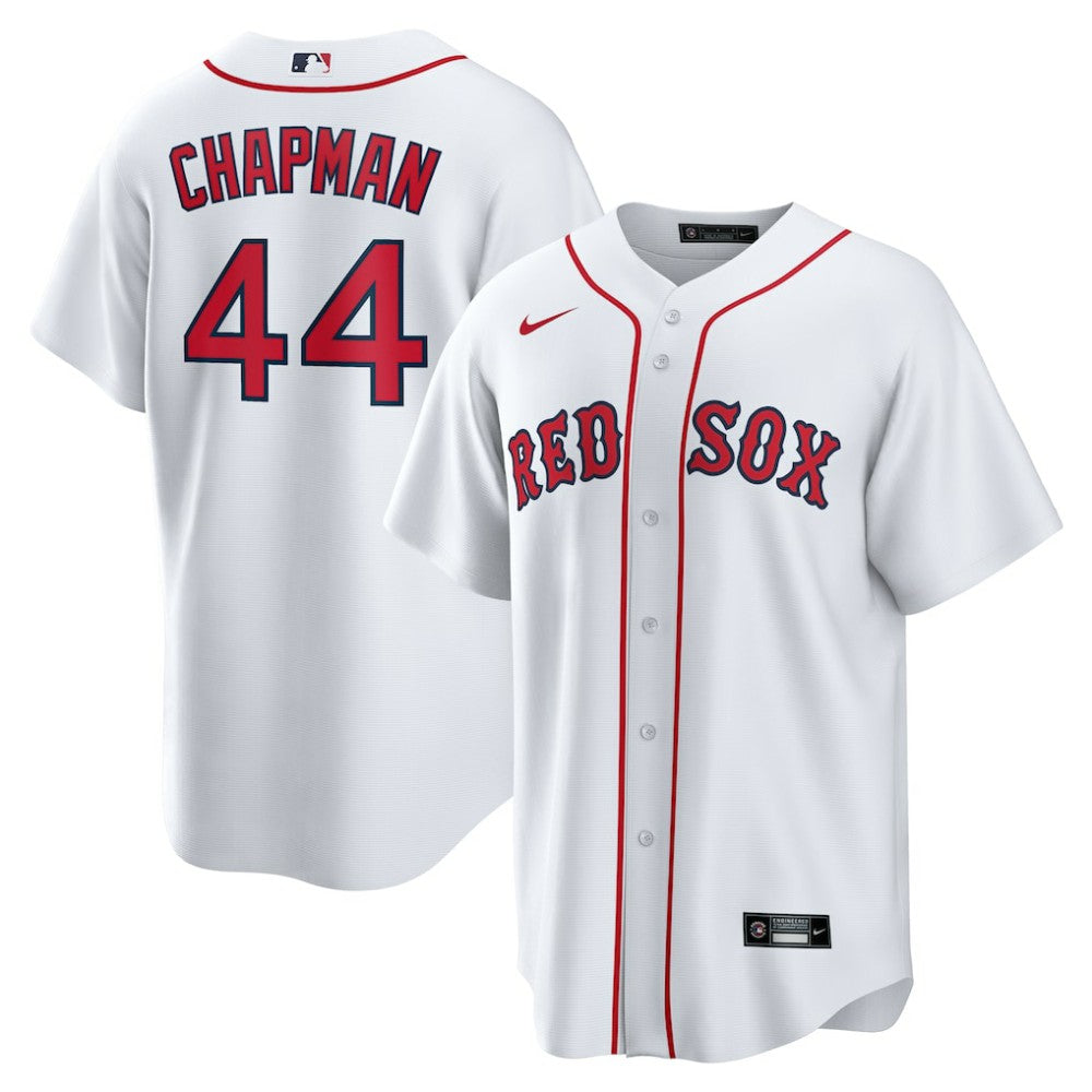 White Aroldis Chapman Boston Red Sox Nike Home Replica Jersey