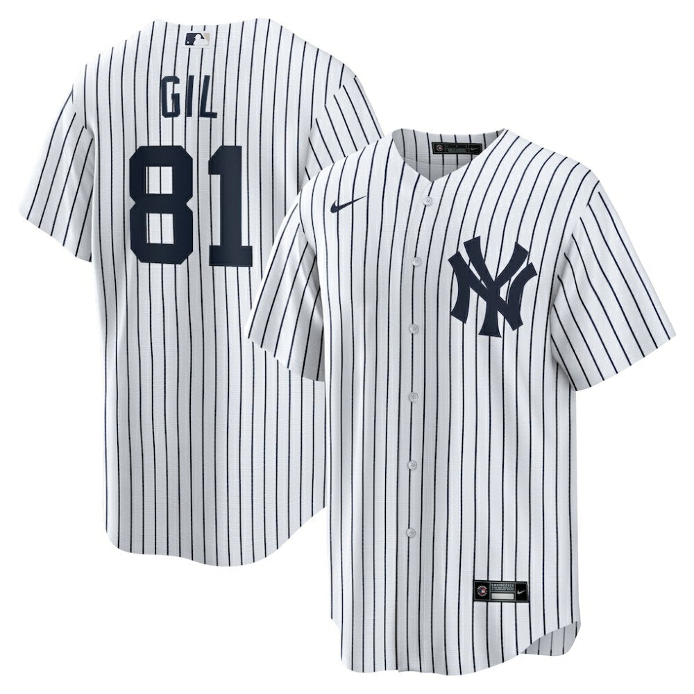 White Luis Gil New York Yankees Nike Home Replica Jersey