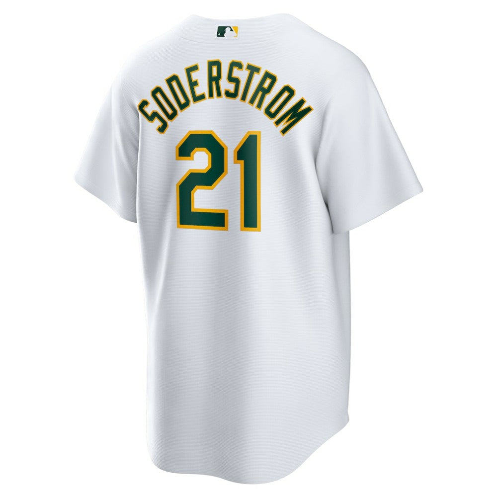 White Tyler Soderstrom Athletics Nike Home Replica Jersey