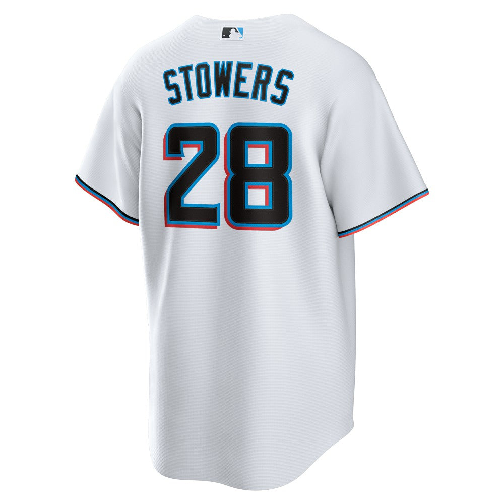 White Kyle Stowers Miami Marlins Nike Home Replica Jersey