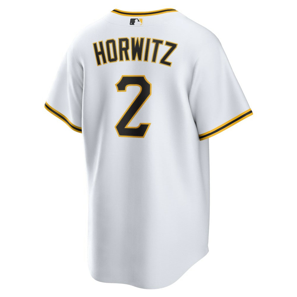 White Spencer Horwitz Pittsburgh Pirates Nike Home Replica Jersey