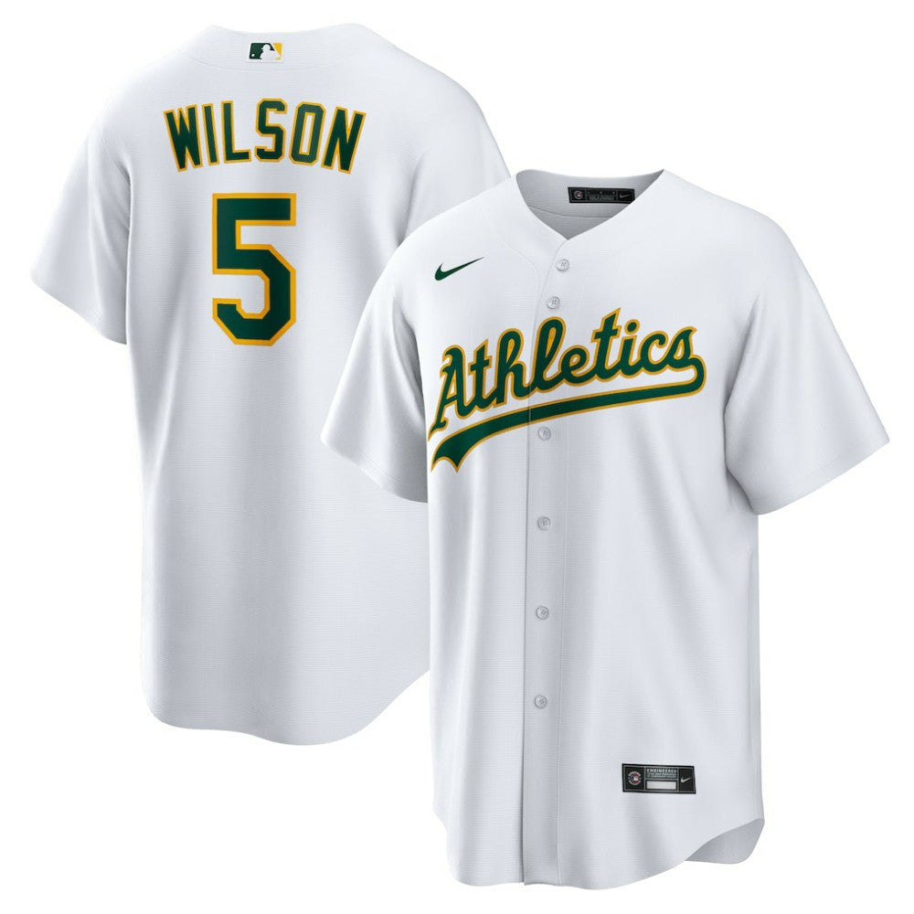 White Jacob Wilson Athletics Nike Home Replica Jersey