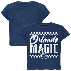 Orlando Magic Sportiqe Unisex Rock & Roll Collection Gwen Premium Mineral Wash Cropped T-Shirt