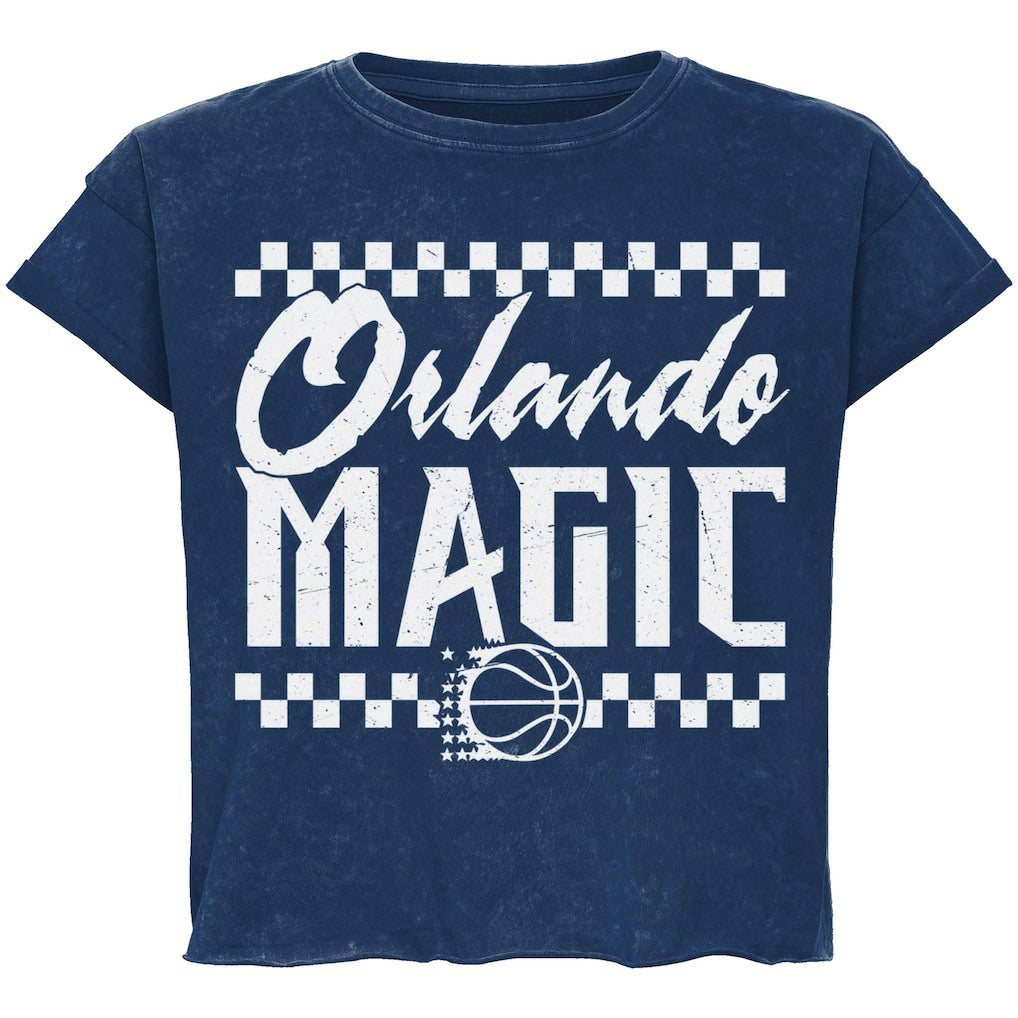Orlando Magic Sportiqe Unisex Rock & Roll Collection Gwen Premium Mineral Wash Cropped T-Shirt