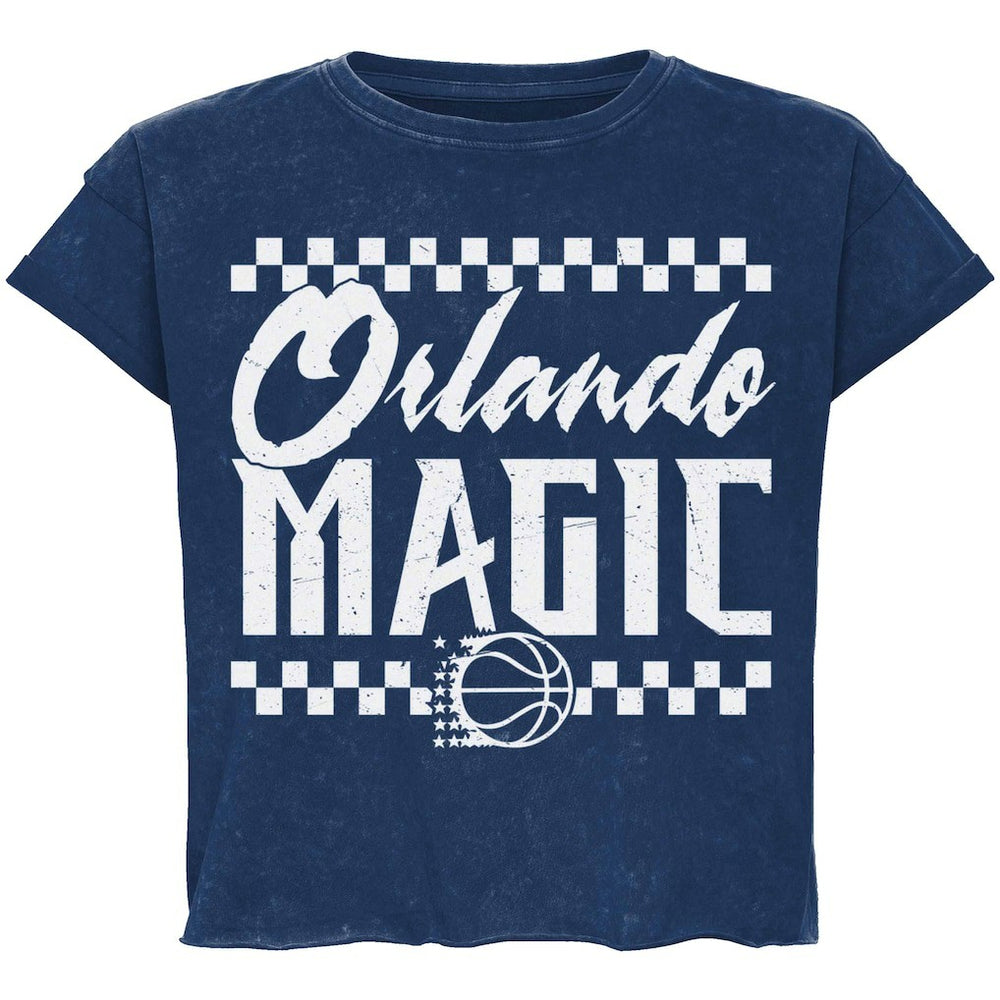Orlando Magic Sportiqe Unisex Rock & Roll Collection Gwen Premium Mineral Wash Cropped T-Shirt
