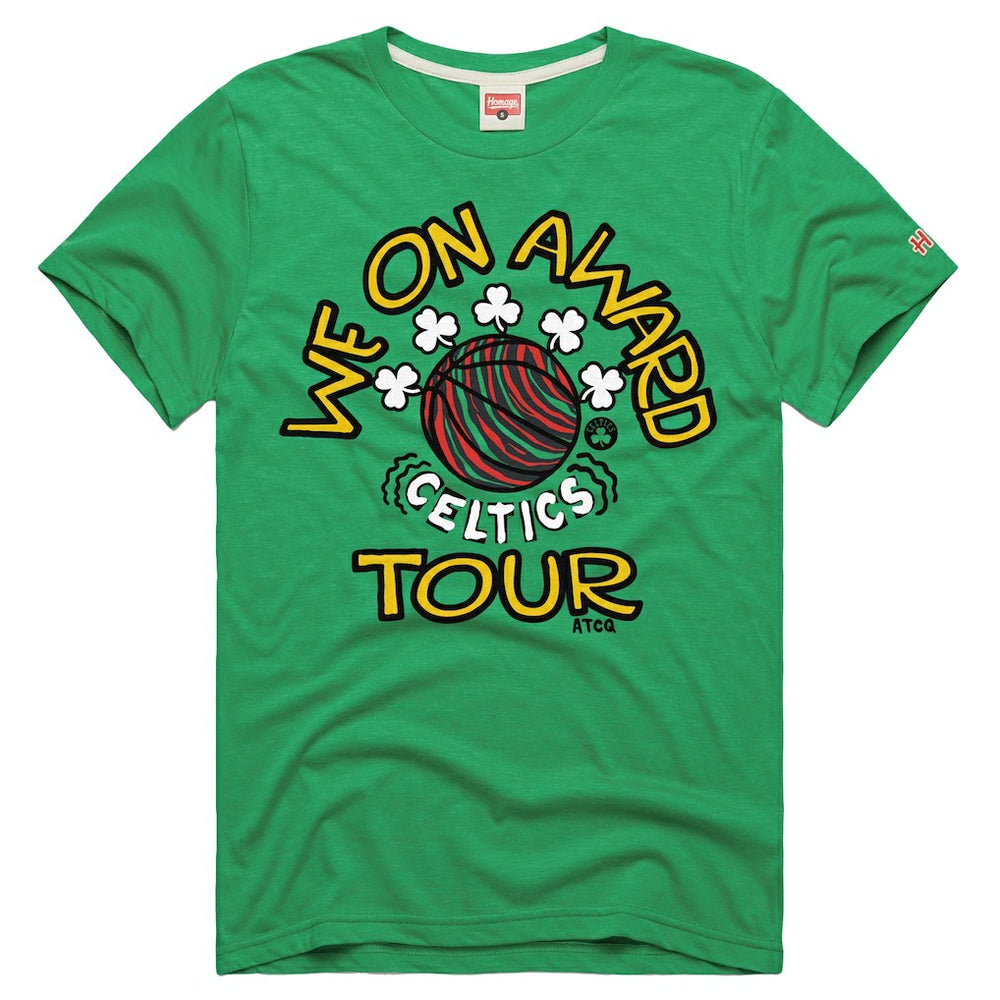 Boston Celtics Homage A Tribe Called Quest x NBA We On Award Tour T-Shirt