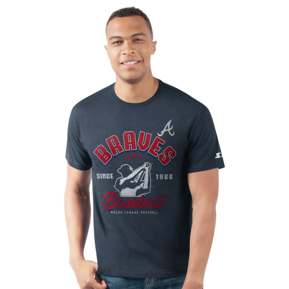 Navy Atlanta Braves Starter Prime Time Batter T-Shirt