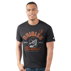 Black Baltimore Orioles Starter Prime Time Batter T-Shirt