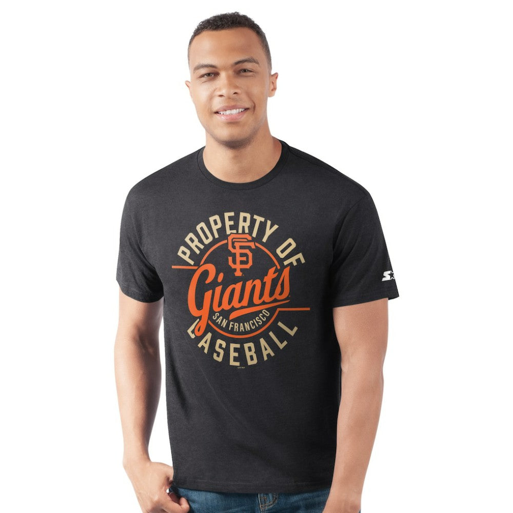 Black San Francisco Giants Starter Prime Time Property Of T-Shirt
