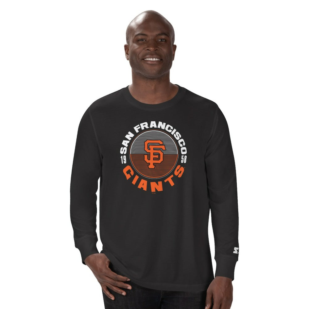Black San Francisco Giants Starter Halftime Long Sleeve T-Shirt