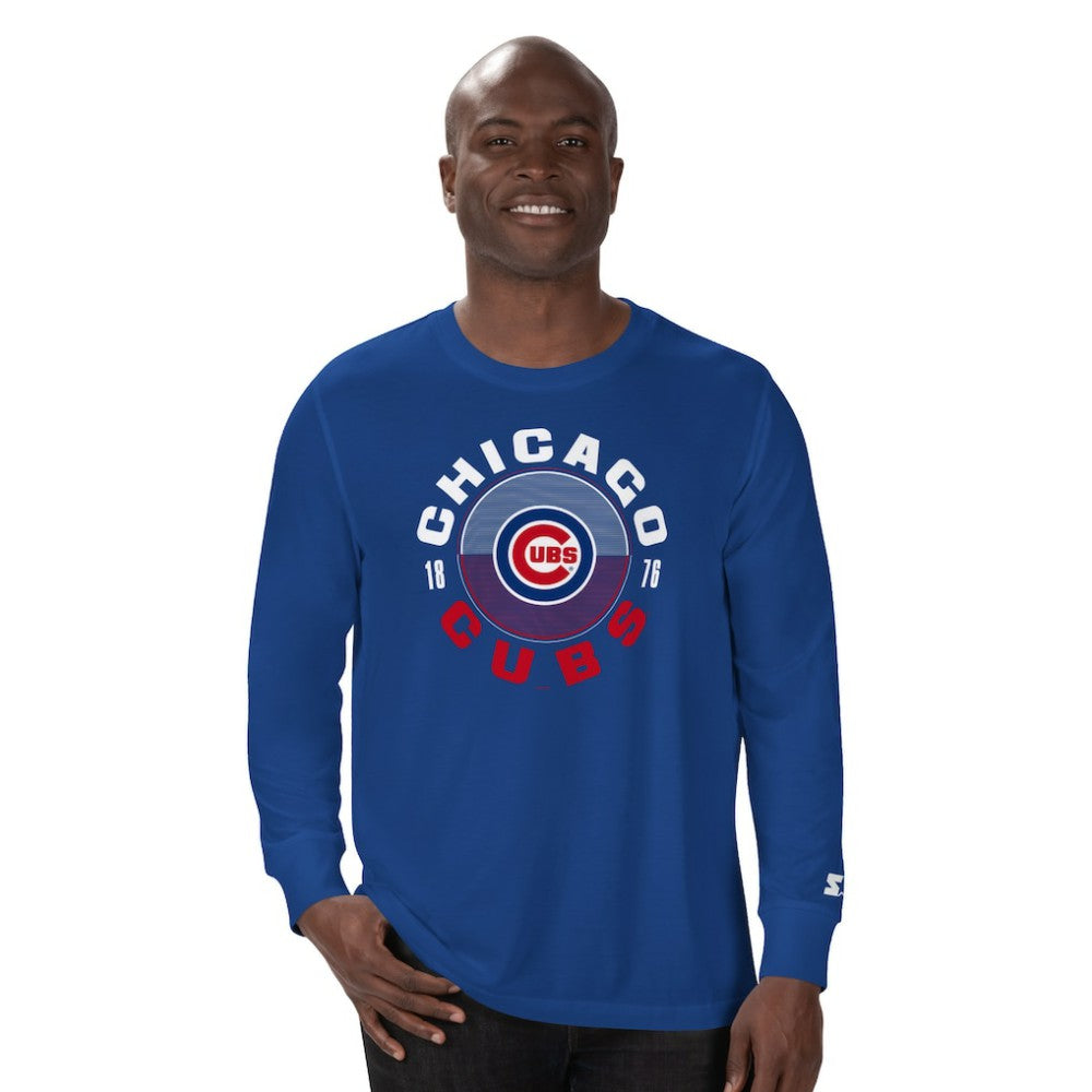 Royal Chicago Cubs Starter Halftime Long Sleeve T-Shirt