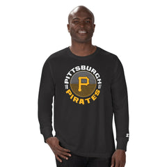 Black Pittsburgh Pirates Starter Halftime Long Sleeve T-Shirt