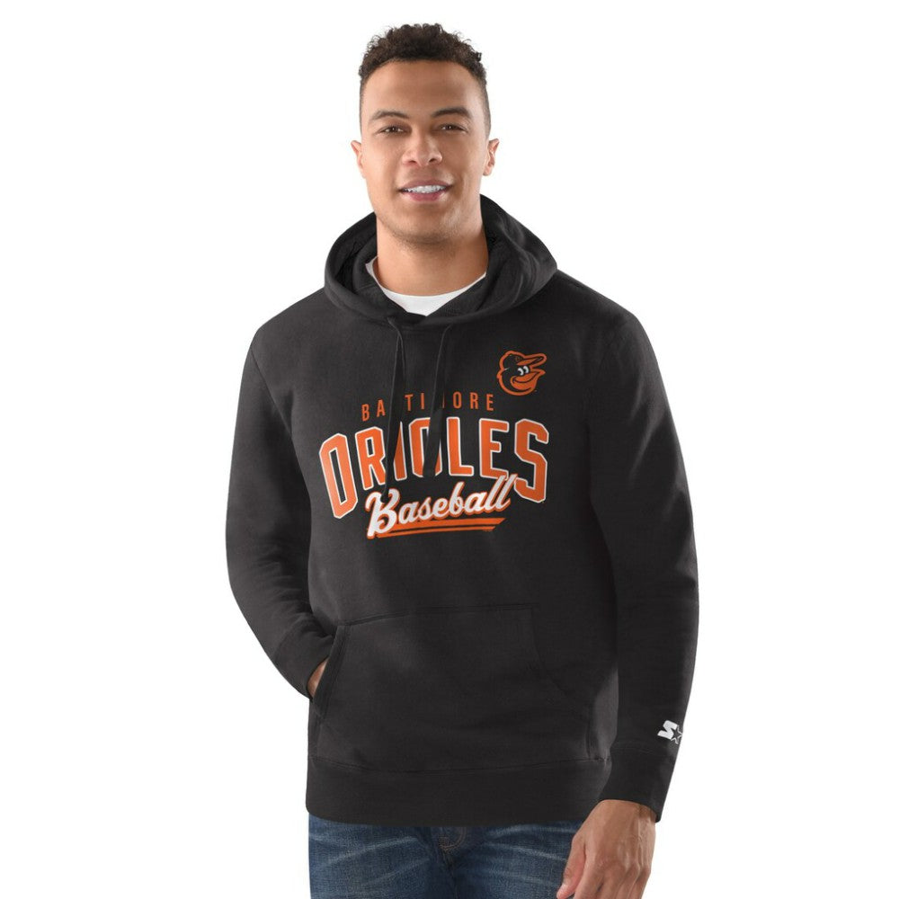 Black Baltimore Orioles Starter Classic Pullover Hoodie