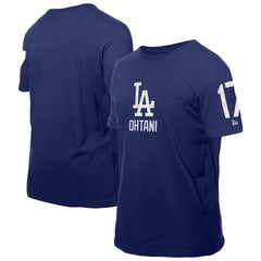 Royal Shohei Ohtani Los Angeles Dodgers New Era Design Lab Name & Number T-Shirt
