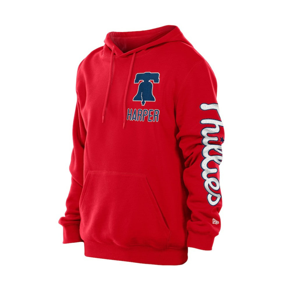 Red Bryce Harper Philadelphia Phillies New Era Design Lab Pullover Hoodie