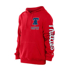 Red Bryce Harper Philadelphia Phillies New Era Design Lab Pullover Hoodie