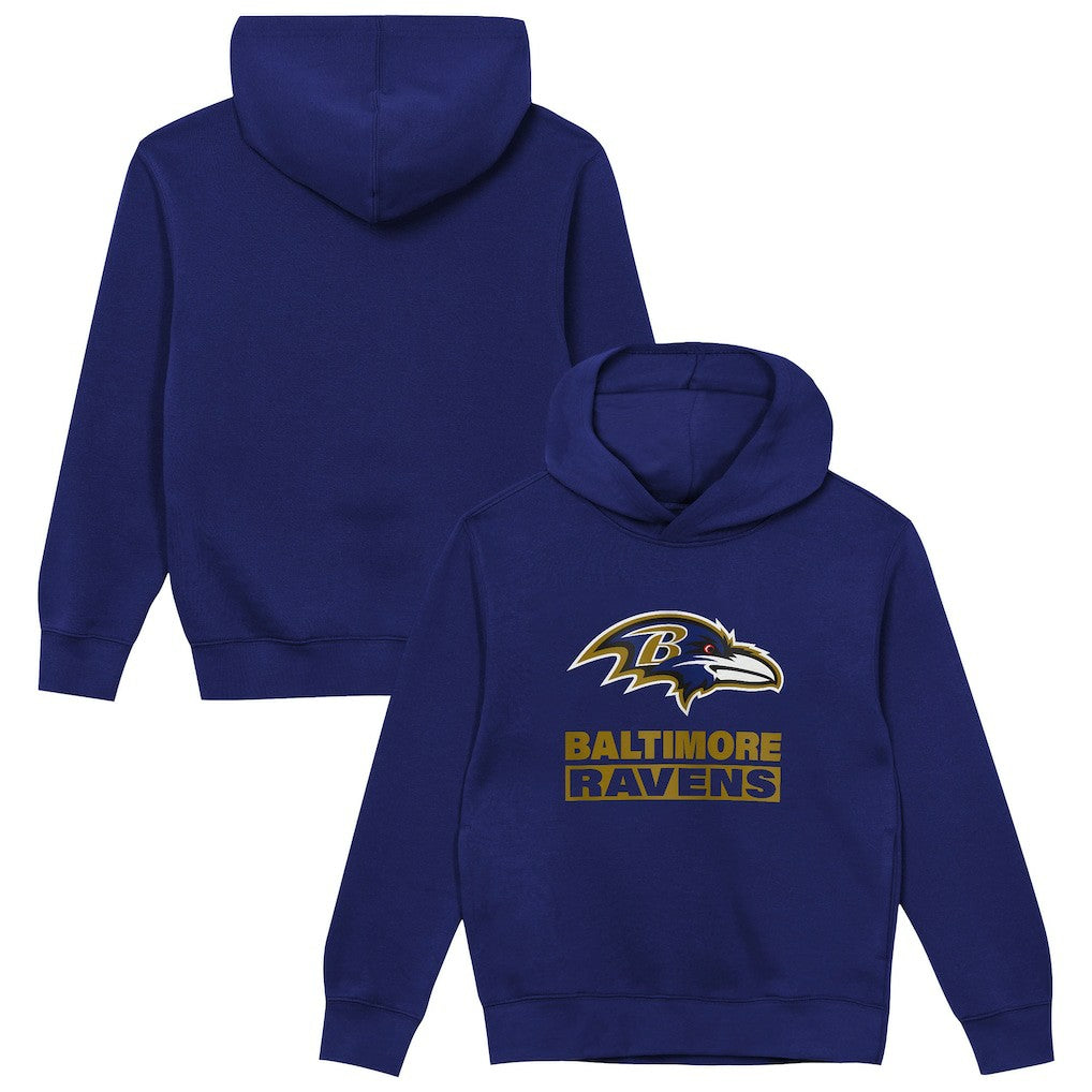 Outerstuff Preschool Back to Basics Hoodie - Baltimore Ravens Hoodies