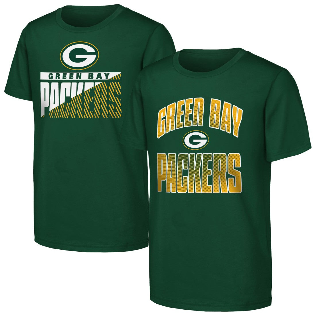 Outerstuff Youth Never Quit 2-Pack T-Shirt Set - Green Bay Packers T-shirts
