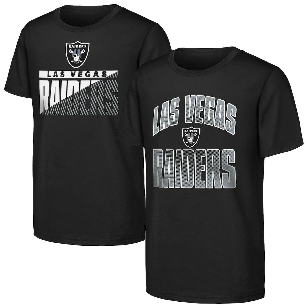 Outerstuff Youth Never Quit 2-Pack T-Shirt Set - Las Vegas Raiders T-shirts
