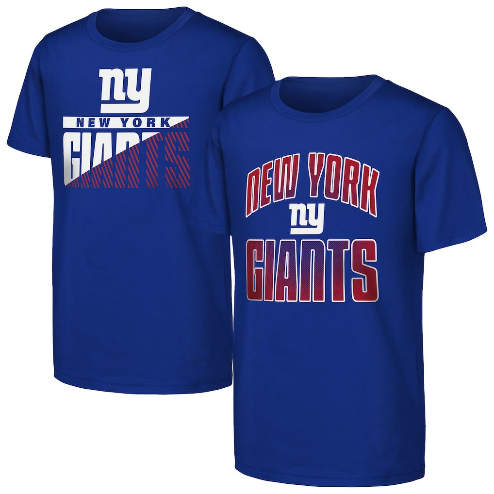 Outerstuff Youth Never Quit 2-Pack T-Shirt Set - New York Giants T-shirts