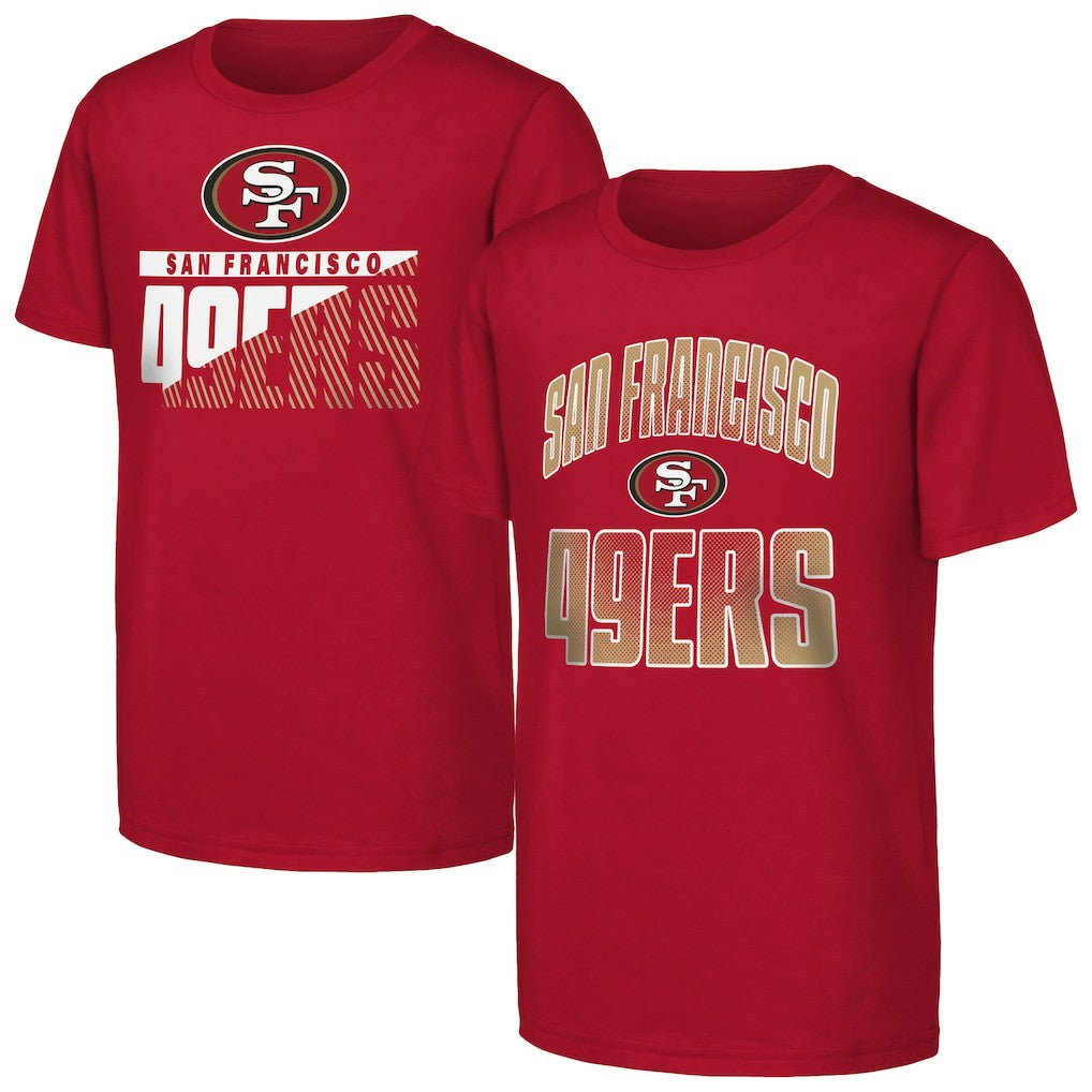 Outerstuff Youth Never Quit 2-Pack T-Shirt Set - San Francisco 49ers T-shirts