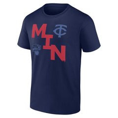 Navy Minnesota Twins Fanatics Record Shattered T-Shirt
