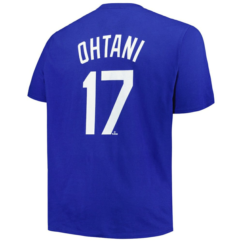 Royal Shohei Ohtani Los Angeles Dodgers Profile Big & Tall Name & Number T-Shirt