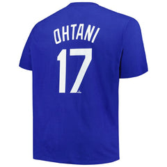 Royal Shohei Ohtani Los Angeles Dodgers Profile Big & Tall Name & Number T-Shirt
