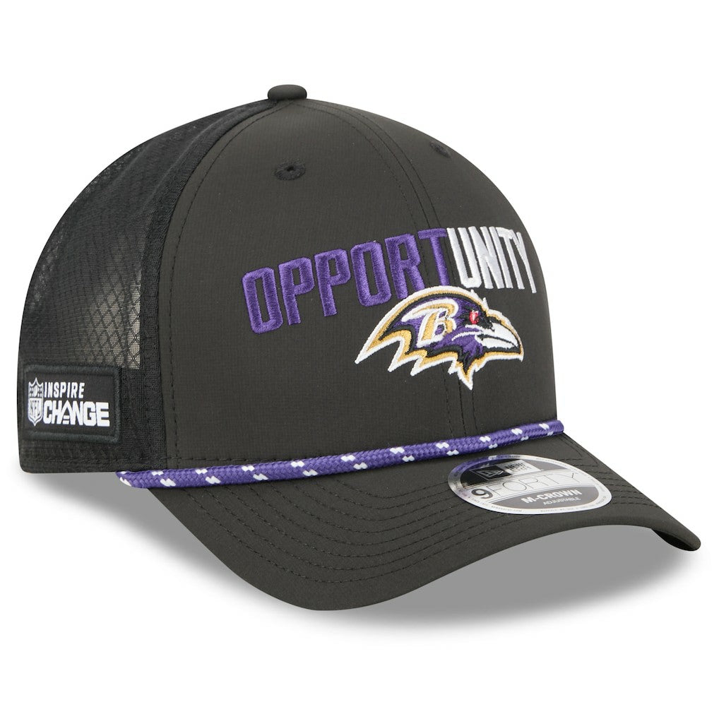 2025 Inspire Change 9FORTY M-Crown Adjustable Hat - Baltimore Ravens Hats