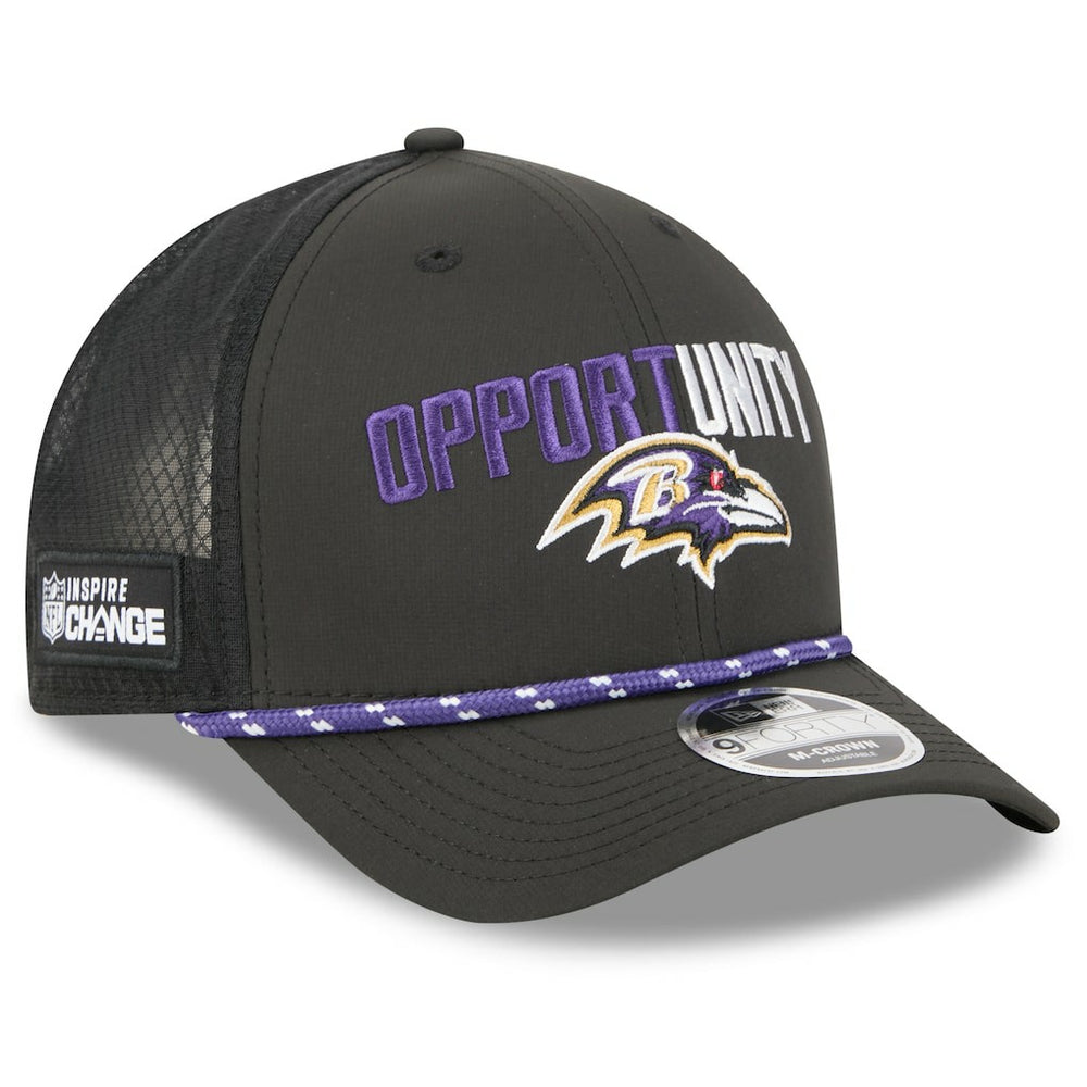2025 Inspire Change 9FORTY M-Crown Adjustable Hat - Baltimore Ravens Hats