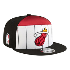 New Era Miami Heat Youth 2025 NBA Tip Off Split Panel 9FIFTY Snapback Hat