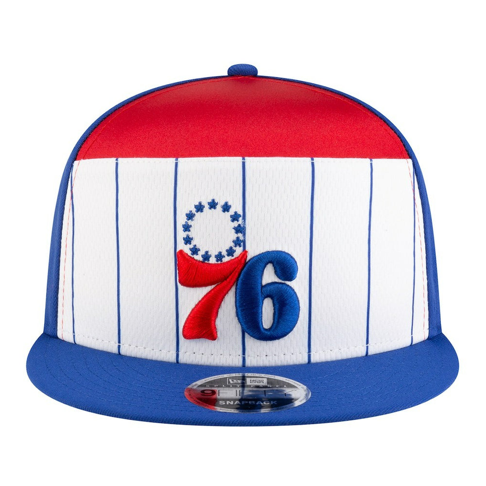 New Era Philadelphia 76ers Youth 2025 NBA Tip Off Split Panel 9FIFTY Snapback Hat