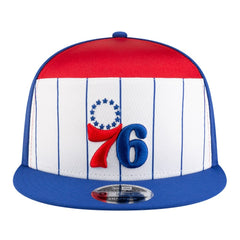 New Era Philadelphia 76ers Youth 2025 NBA Tip Off Split Panel 9FIFTY Snapback Hat