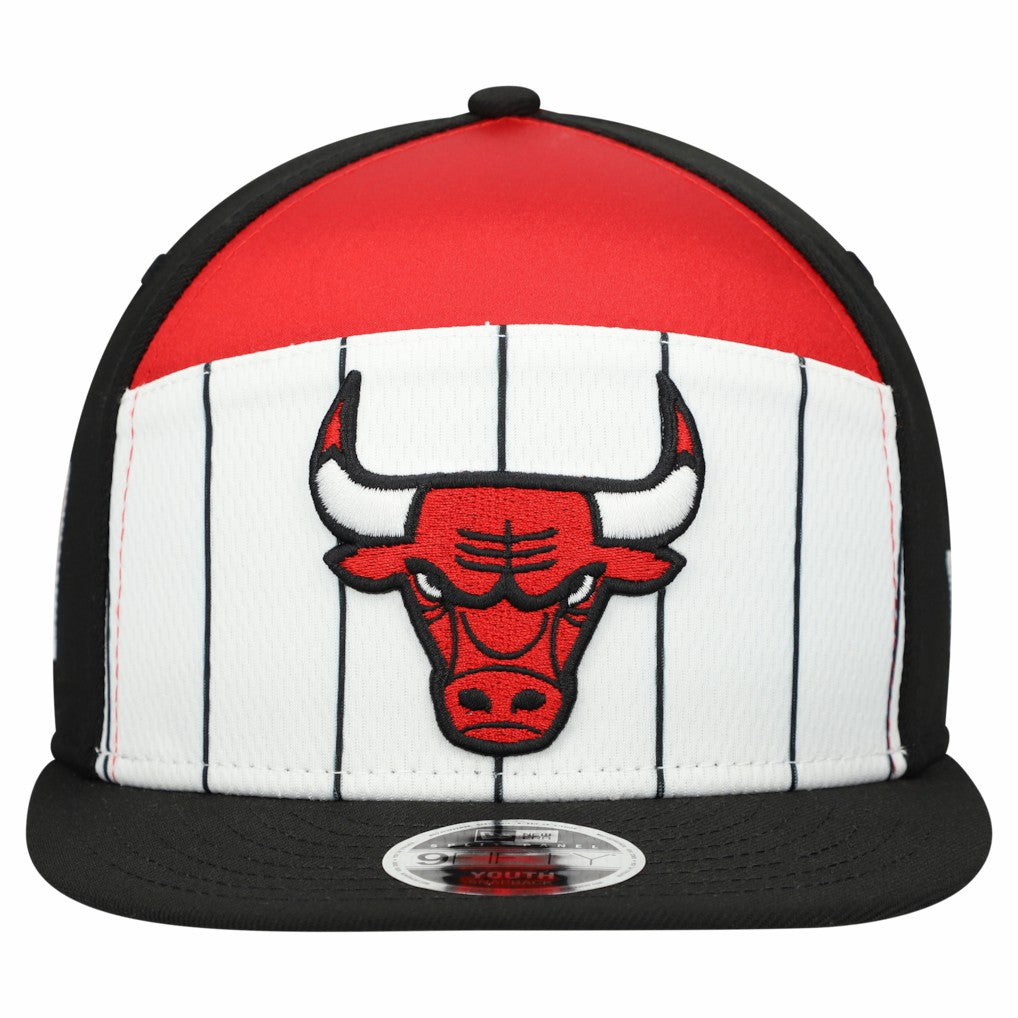 New Era Chicago Bulls Youth 2025 NBA Tip Off Split Panel 9FIFTY Snapback Hat