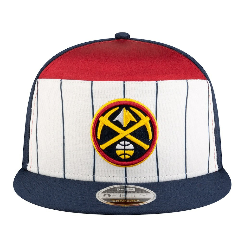 New Era Denver Nuggets Youth 2025 NBA Tip Off Split Panel 9FIFTY Snapback Hat sale