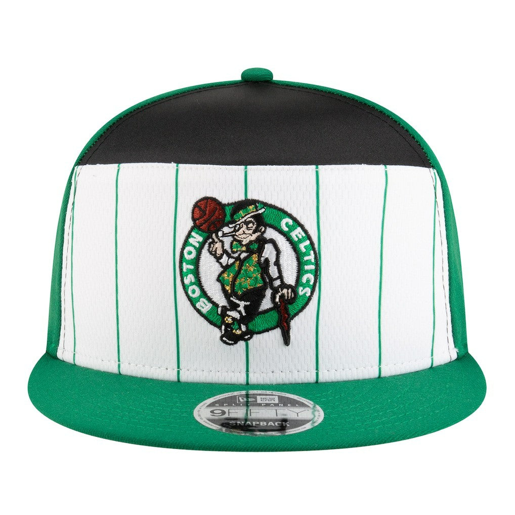New Era Boston Celtics Youth 2025 NBA Tip Off Split Panel 9FIFTY Snapback Hat