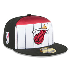 New Era Miami Heat 2025 NBA Tip Off Split Panel 59FIFTY Fitted Hat
