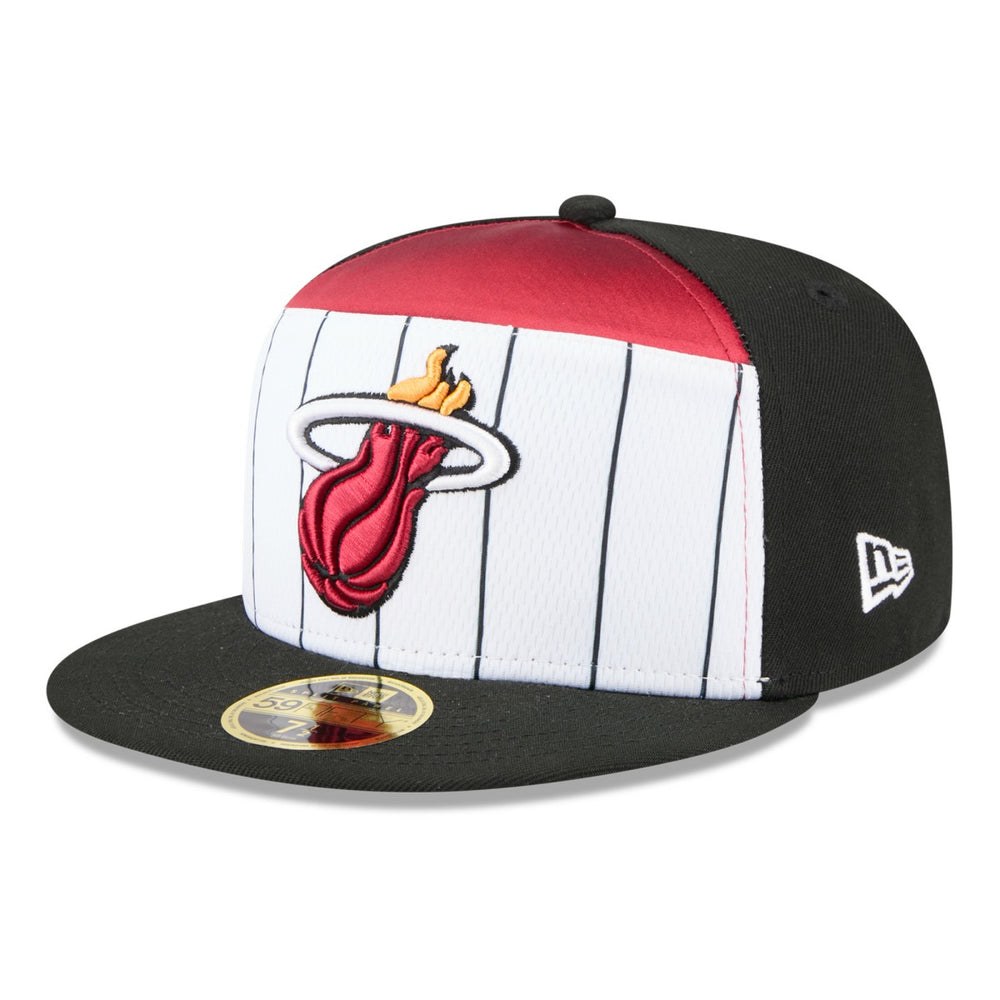New Era Miami Heat 2025 NBA Tip Off Split Panel 59FIFTY Fitted Hat