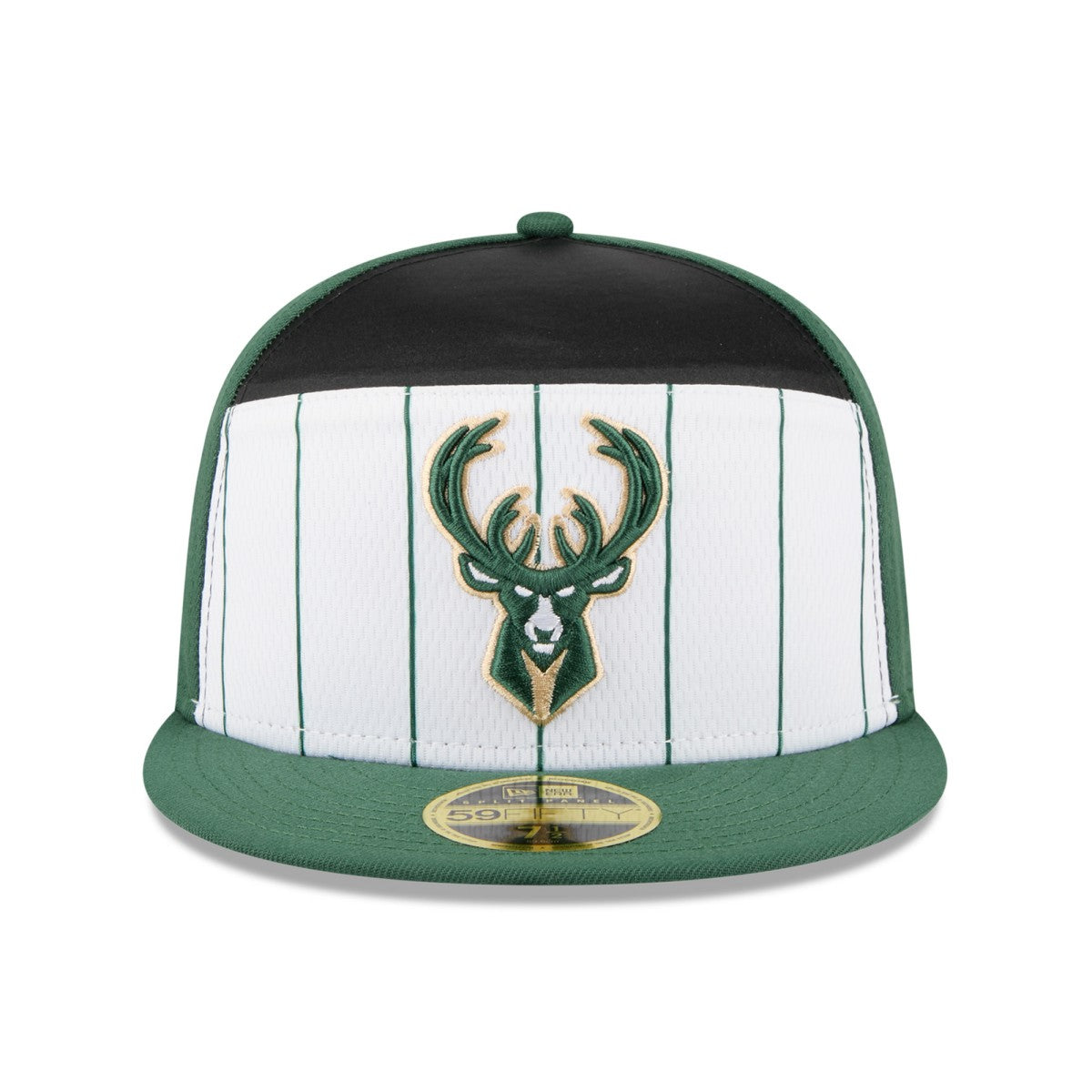 New Era Milwaukee Bucks 2025 NBA Tip Off Split Panel 59FIFTY Fitted Hat