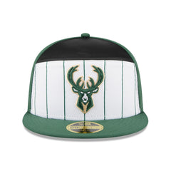 New Era Milwaukee Bucks 2025 NBA Tip Off Split Panel 59FIFTY Fitted Hat
