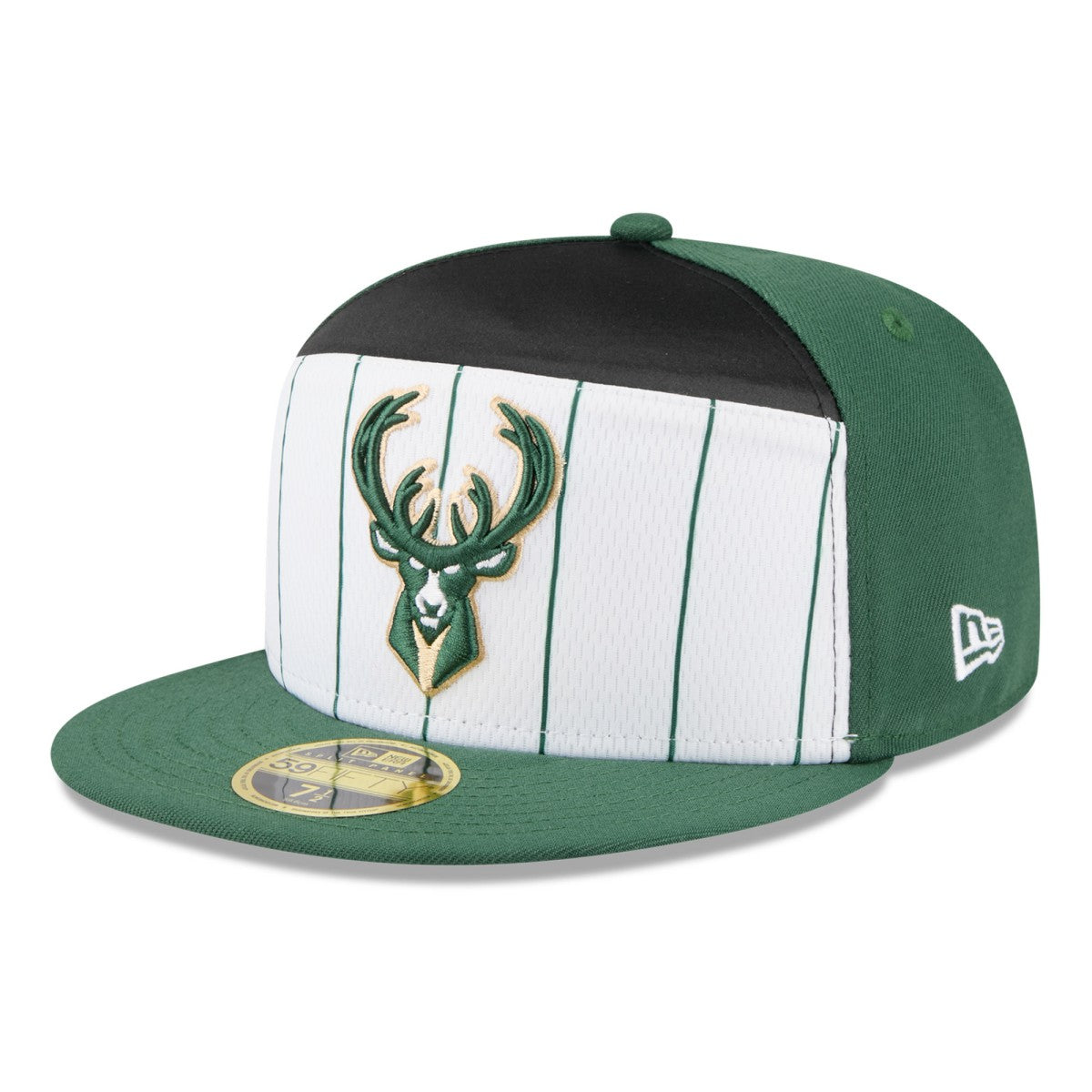 New Era Milwaukee Bucks 2025 NBA Tip Off Split Panel 59FIFTY Fitted Hat