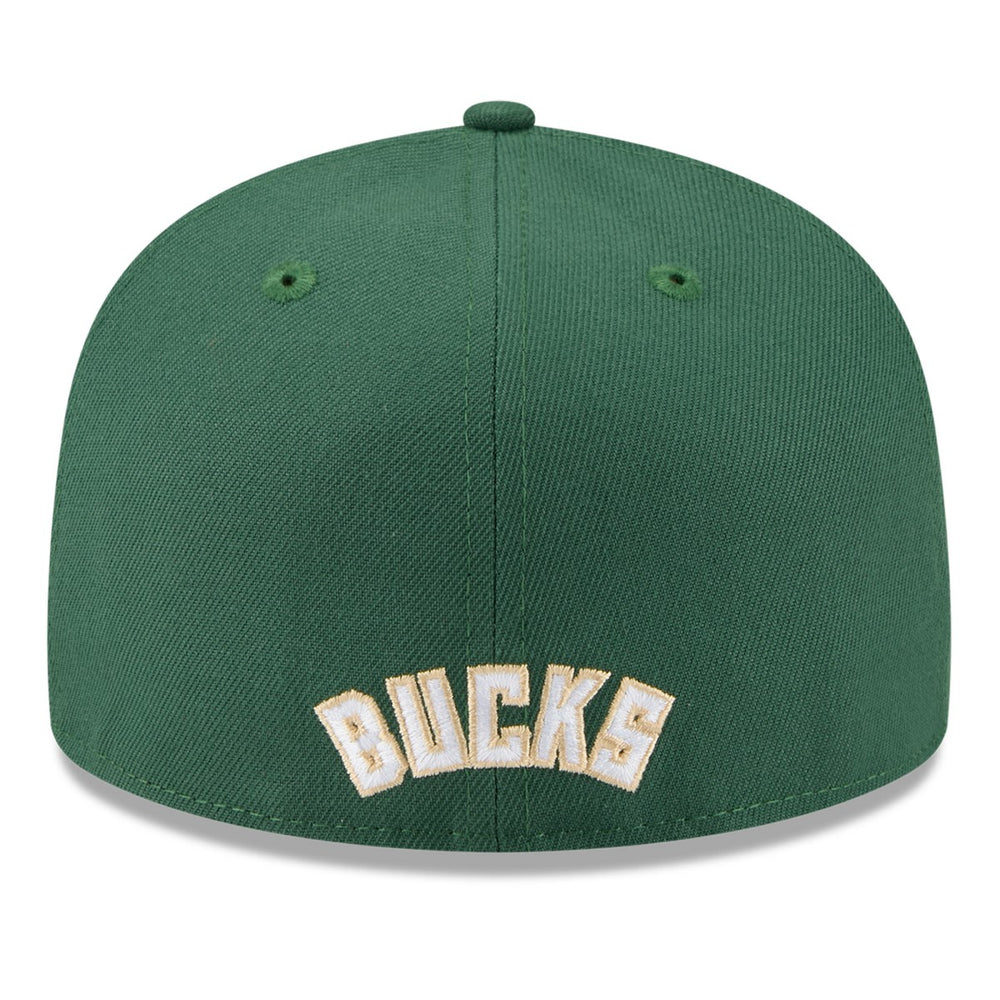 New Era Milwaukee Bucks 2025 NBA Tip Off Split Panel 59FIFTY Fitted Hat