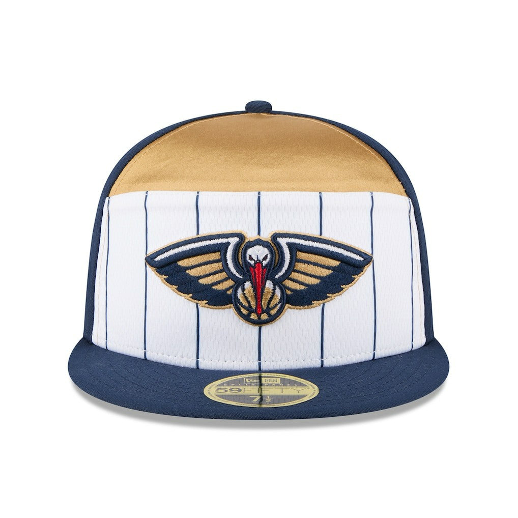 New Era New Orleans Pelicans 2025 NBA Tip Off Split Panel 59FIFTY Fitted Hat