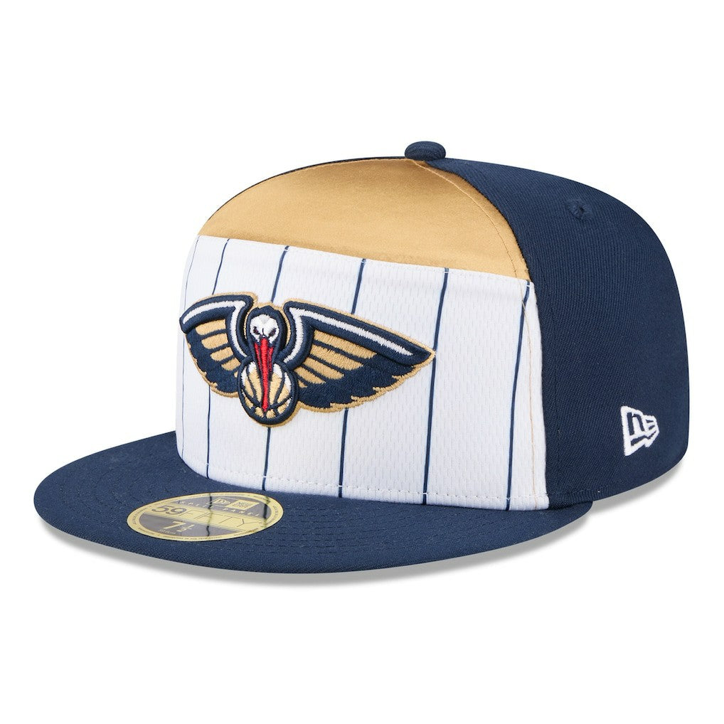 New Era New Orleans Pelicans 2025 NBA Tip Off Split Panel 59FIFTY Fitted Hat