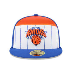 New Era New York Knicks 2025 NBA Tip Off Split Panel 59FIFTY Fitted Hat