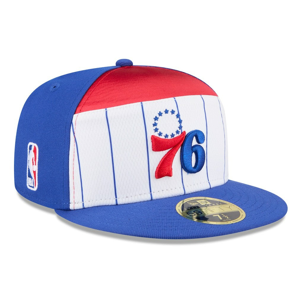 New Era Philadelphia 76ers 2025 NBA Tip Off Split Panel 59FIFTY Fitted Hat