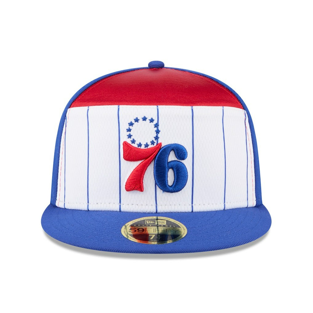 New Era Philadelphia 76ers 2025 NBA Tip Off Split Panel 59FIFTY Fitted Hat