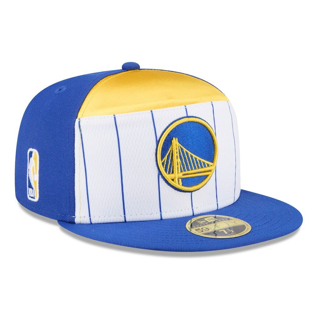 New Era Golden State Warriors 2025 NBA Tip Off Split Panel 59FIFTY Fitted Hat sale