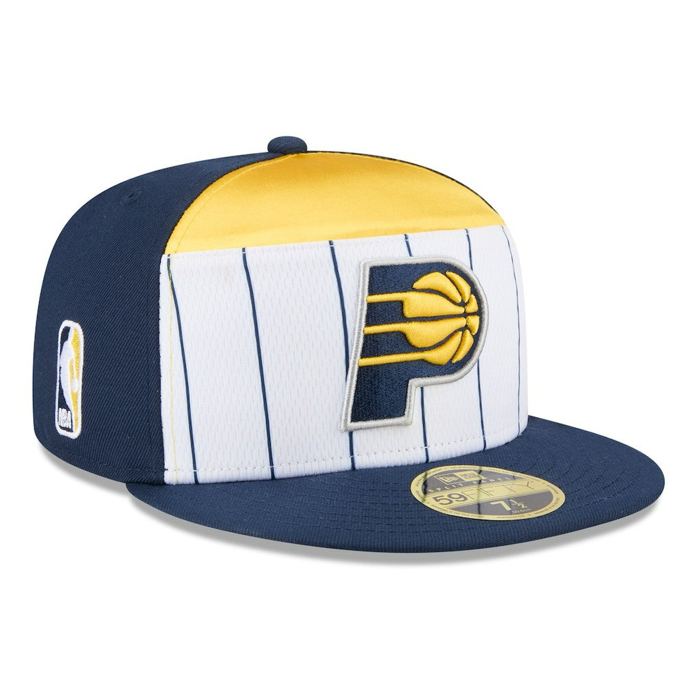 New Era Indiana Pacers 2025 NBA Tip Off Split Panel 59FIFTY Fitted Hat