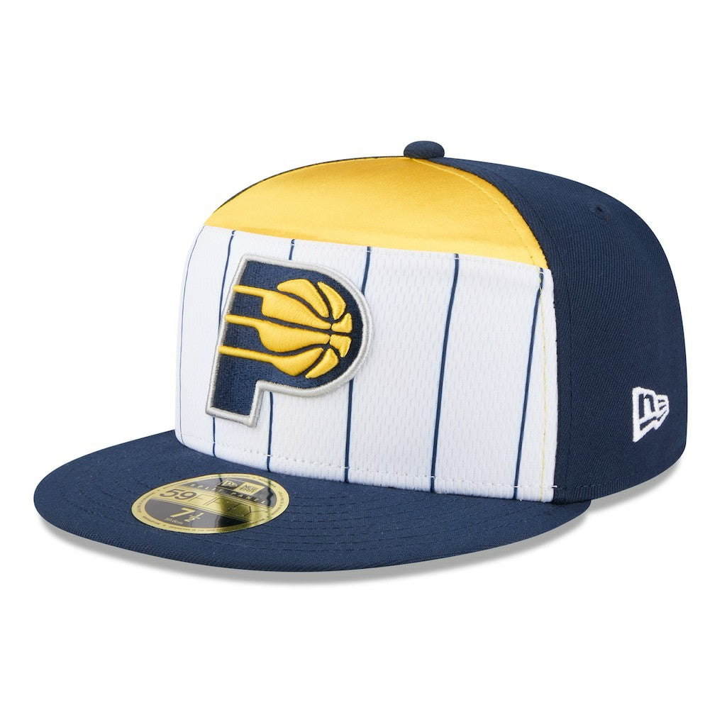 New Era Indiana Pacers 2025 NBA Tip Off Split Panel 59FIFTY Fitted Hat